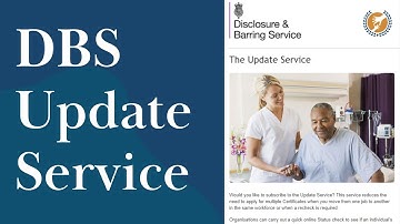 New DBS Update Service 2024