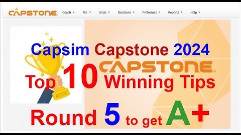 Capsim guide - How to save a company from capsim round 2 then get top results  - Round 5 guide