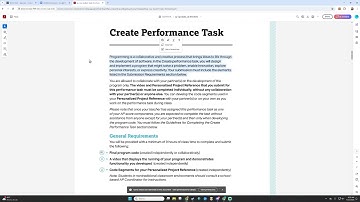 AP CSP Performance Task Example