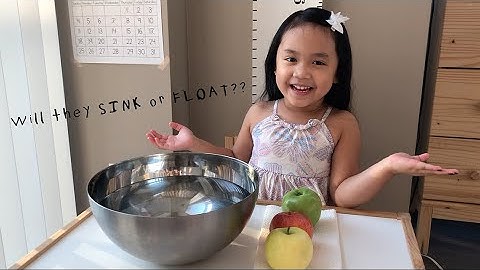 Sink or Float Experiment with Apples | Hayley Robin