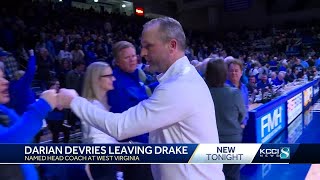 Darian DeVries named men's basketball coach at West Virginia after 6 seasons at Drake