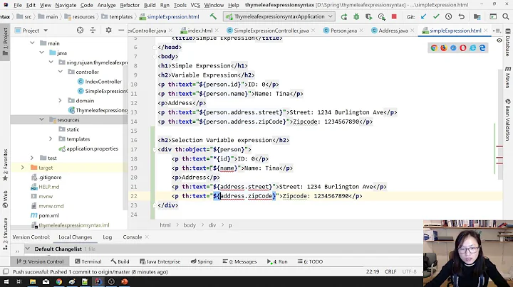 Thymeleaf Selection Variable Expression