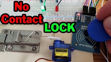 DIY motorized door locking mechanism Using Arduino RFID & Servo Motor - A Simple Keyless Door Lock