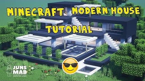 minecraft modern house tutorial part 1