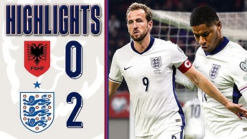 Three Lions Complete World Cup Qualification Unbeaten! | Albania 0-2 England | Highlights