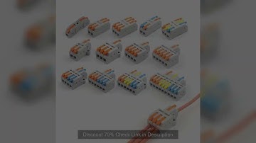 Mini Quick Wire Conductor Connector Universal Compact 2/3 Pin Splicing Push-inTerminal Block 1 in mu