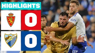 REAL ZARAGOZA 0 - 0 MÁLAGA CF I RESUMEN LALIGA HYPERMOTION
