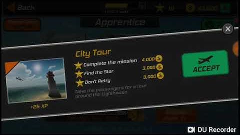 Flight pilot simulator. .Apprentice. .City Tour