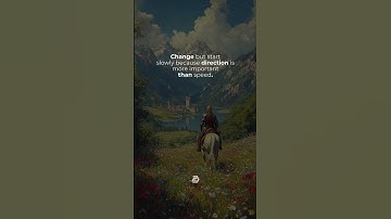 Change but start slowly because direction is more important than speed. || #quotes