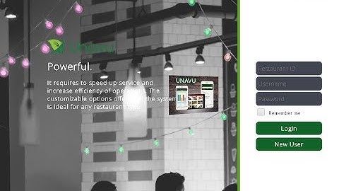 Unavu POS Video Guide : Fast  Bar-Code Order Taking Process