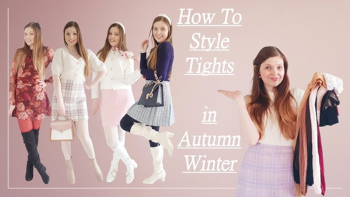 How to Style White Tights For The Spring  White Tights Outfit Ideas 🦢 