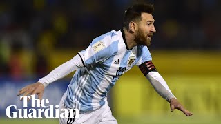 Messi hat-trick secures world cup place for argentina