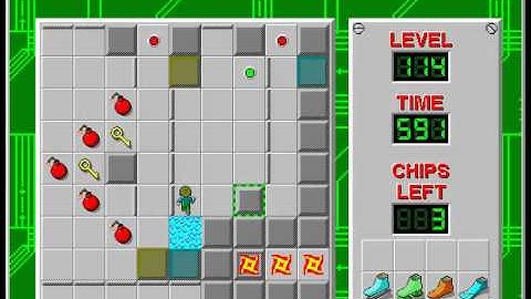 CCLP3 level 114 solution - 579 seconds (derandomized)