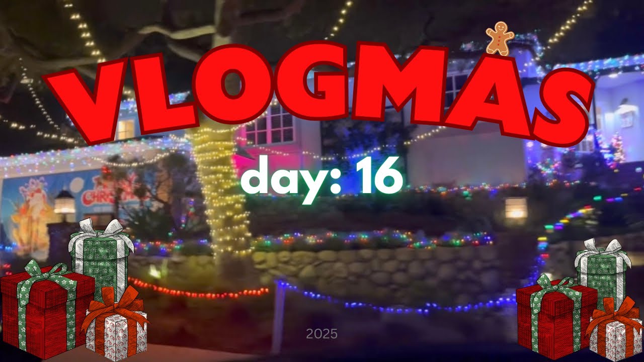 VLOGMAS day 16 ☃️🎄| xmas lights - YouTube