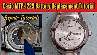 How To Change a Casio MTP-1229 Watch Battery | Watch Repair Channel
