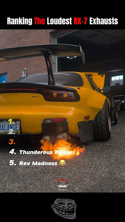 Ranking The Loudest RX-7 Exhausts 🔥 🚀