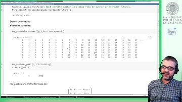 ID subespacio (ejemplo Matlab I): formación de matrices de datos