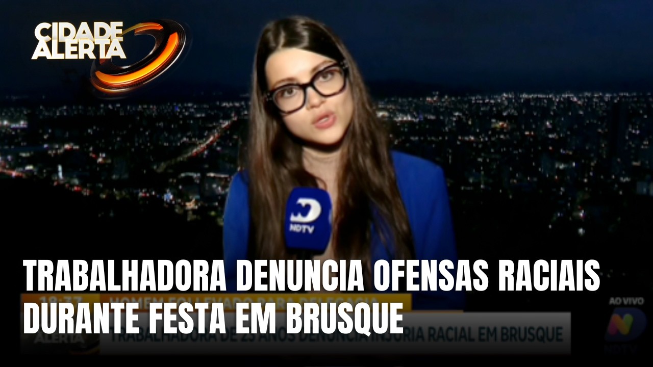 Suspeito de injúria racial contra trabalhadora é levado à delegacia em Brusque