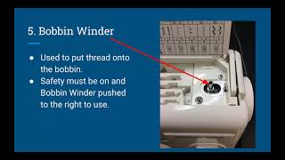 Janome Machine Parts and Safety Lesson