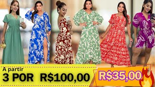 ACHEI NO BRÁS -  3 POR $100 VESTIDOS E CONJUNTOS DIRETO DO MAIOR FABRICANTE DA FEIRA DA MADRUGADA