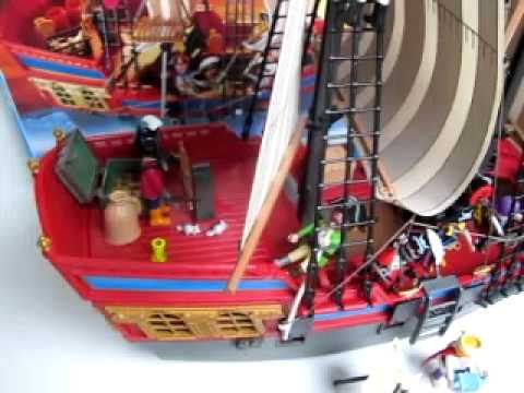 Onenigheid jury Betrokken Playmobil Piratenschip Groot - YouTube