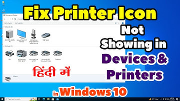 How to Fix Printer Icon Not Showing in Windows 10 Devices & Printers | Printer Icon Ko Wapas Laye