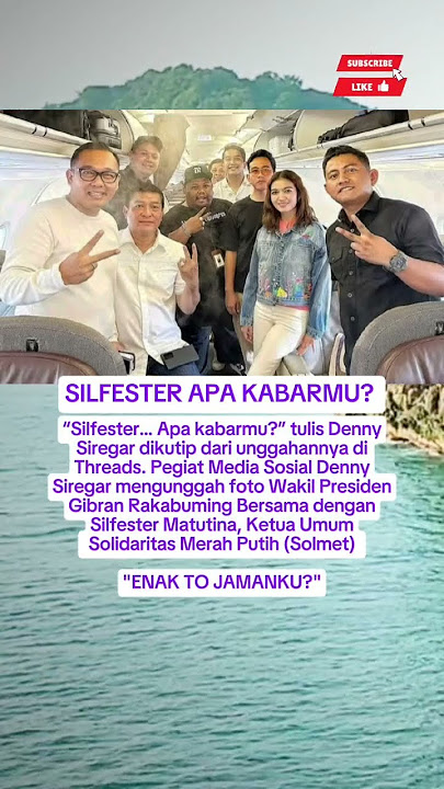 THE PHOTO IS COOL! DURING THE GIBRAN AND SILFESTER ERA,,, #roysuryo #jokowidiploma #psi #trending...