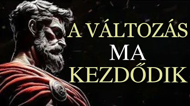 VEDD VISSZA AZ IRÁNYÍTÁST AZ ÉLETED FELETT   SZTOICIZMUS