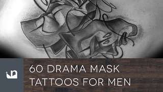 60 Drama Mask Tattoos For Men