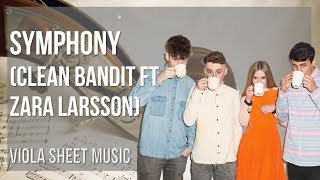 Viola Sheet Music How To Play Symphony By Clean Bandit Ft Zara Larsson