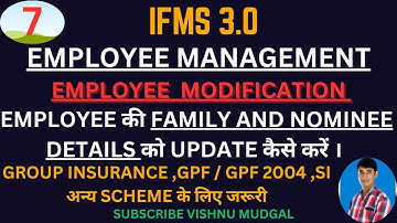 Nominee details on ifms 3.0 | ifms nominee details update | ifms 3.0 par nominee kaise add kare