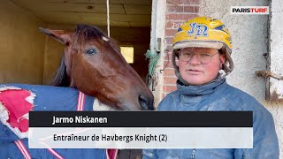 Jarmo Niskanen, entraîneur de Havbergs Knight (08/02 à Paris-Vincennes)