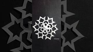 easy paper snowflake || christmas decoration #shorts #youtubeshorts #viralshort #snowflake