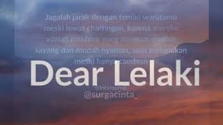 Story WA Dear lelaki