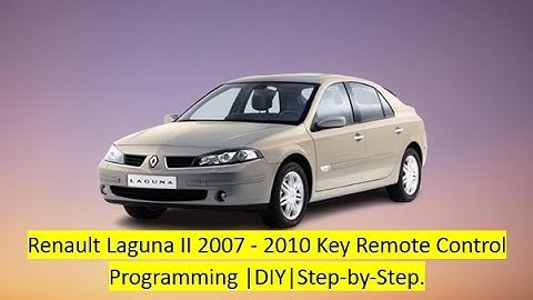 Renault Laguna II 2007-2010 Key Remote Control Programming |DIY|Step-by-Step.