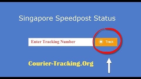 Singapore Speedpost Tracking Guide