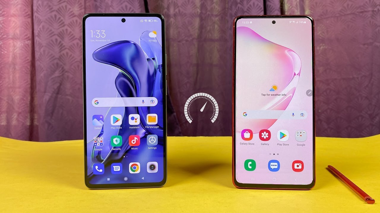 Galaxy S8,Xiaomi Mi11Lite,Mi 10TLiteザンク Xiaomi 11T vs Samsung Galaxy Note 10 Lite - SpeedTest & Comparison