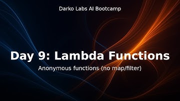 AI Bootcamp Day 9 – Python Lambda Functions: Simple Anonymous Functions