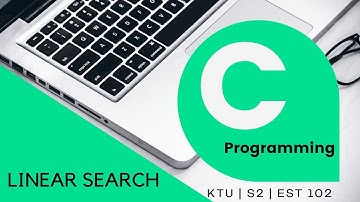 Video 37: Linear Search- Algorithm and C program