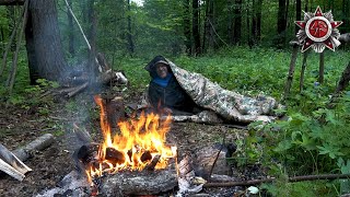 Hardcore Mosquito Survival Camp | No Food | Self-Made Survival Bag Overnight In The Forest