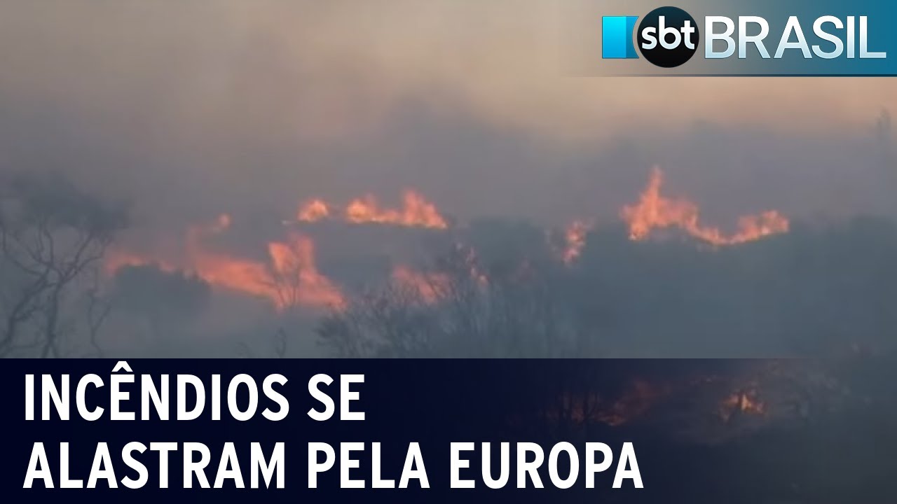 Incêndios se alastram por países da Europa | SBT Brasil (20/07/22)