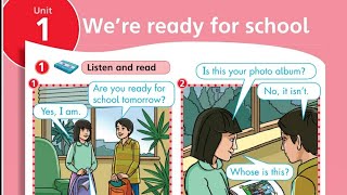 الوحدة الأولى للصف الثالث We're ready for school انجليزي المنهاج الأردني #المعلمة_أحلام_جمال