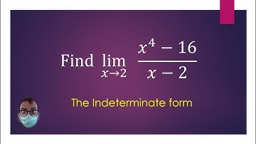 How to find a limit by factorisation - the indeterminate form.