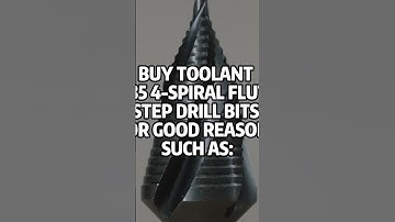 Good reasons to buy our M35 4-spiral flute step drill bits.