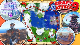 KOMPLETTE Craft Attack 9 Rundtour mit Croco & Spark - ALLE Bases! 🔨 Craft Attack 9 #010
