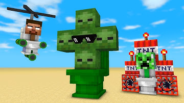 Minecraft Mobs - Crafting TOILET VS CAMERA - Minecraft Animation