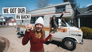 We FINALLY Got Our Vintage Camper Van Back!  But Does It Actually Run??