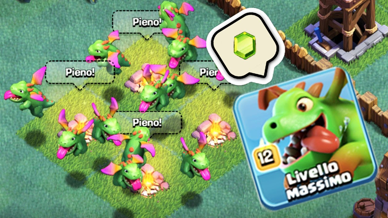 Cuccioli Di Drago Livello 12 Devastanti Base Del Costruttore Clash Of Clans Youtube