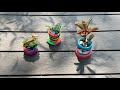 Tiny Polymer Clay Pots for Succulents