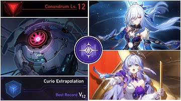 Gold and Gears Lv. 12 Full Run - Jingliu x Robin & Erudition Path/Curio Extrapolation Dice